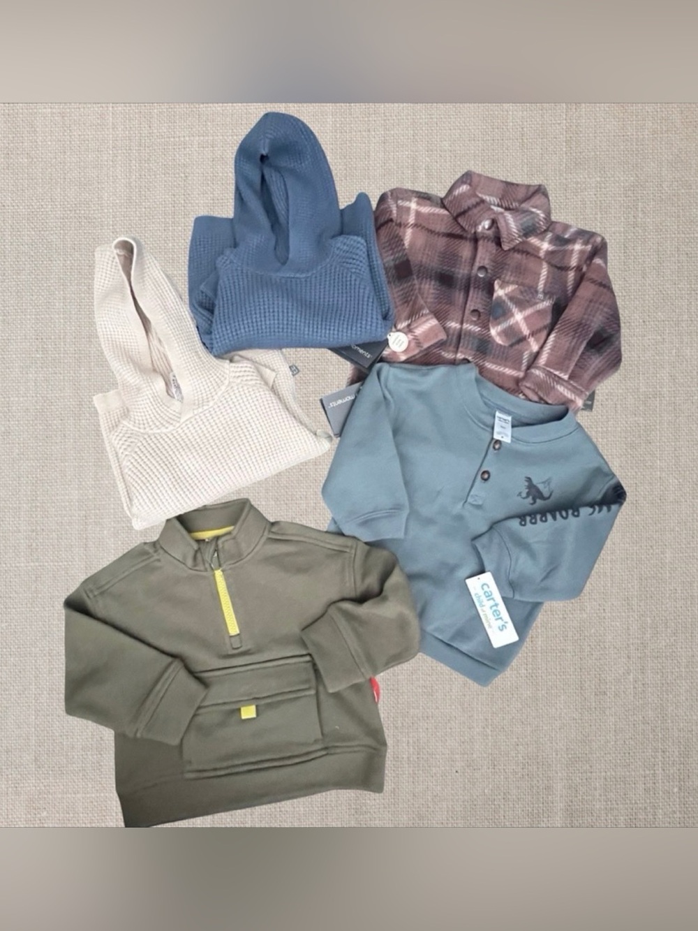 Baby Boy 18M NWT Clothing Bundle Carter’s Modern Moments Wonder Nation 5pc